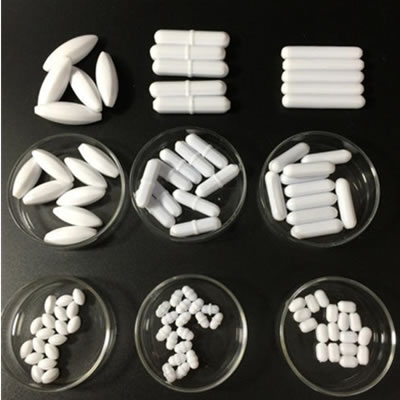 霍桐仪器尝试室细小型磁子搅拌反映釜的几种耐低温强磁四氟搅拌子照片