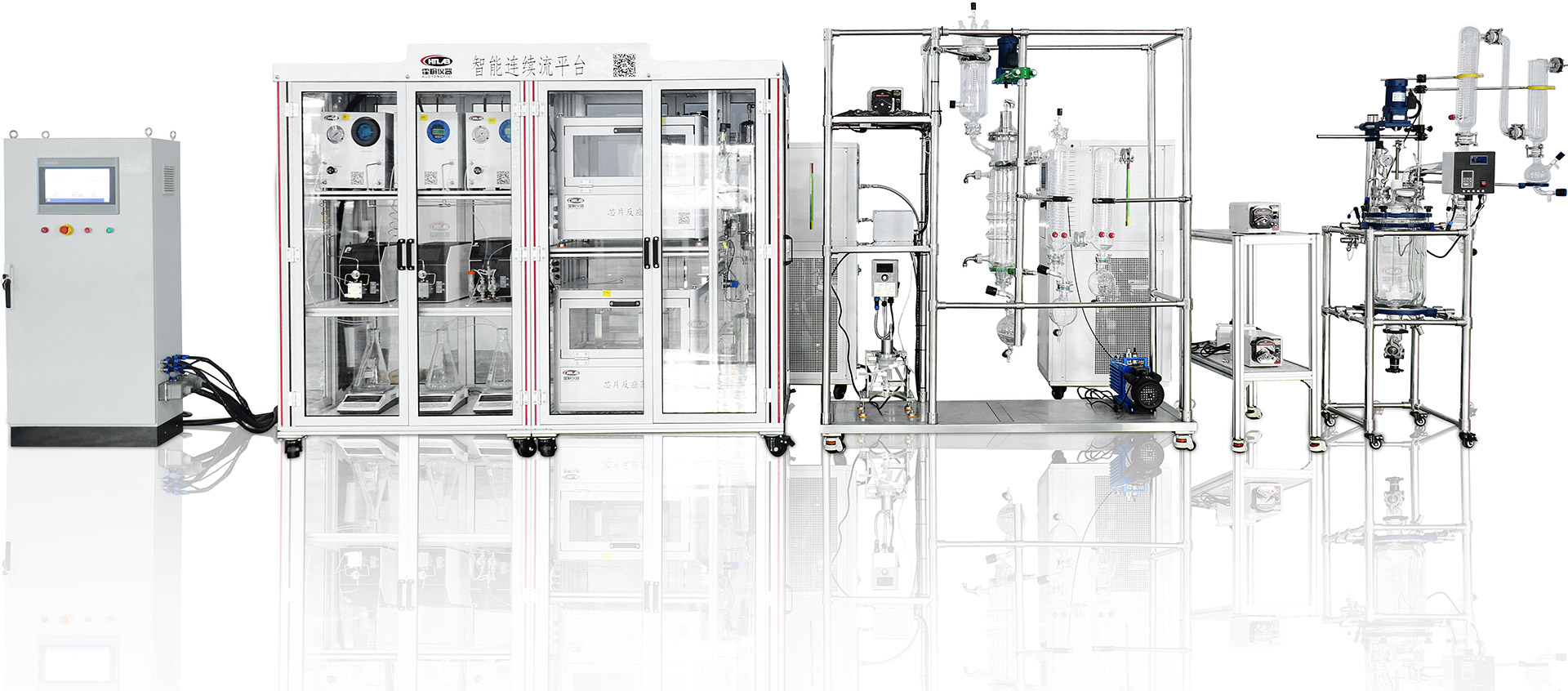 霍桐仪器自立研发的智能持续流硝化反映平台
